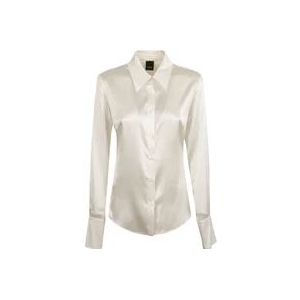 Pinko Witte shirts voor vrouwen , White , Dames , Maat: M