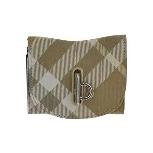 Burberry Polyester Check Wallet , Beige , Dames , Maat: ONE Size