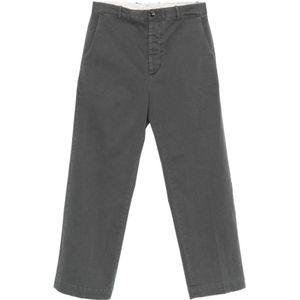 Nine In The Morning, Heren, Broeken, Grijs, Maat: S Katoen,