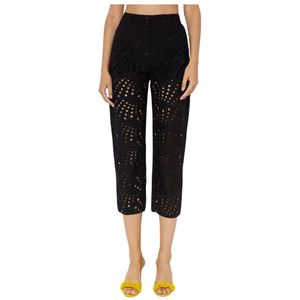 Charo Ruiz Ibiza, Dames, Broeken, Zwart, Maat: M Katoen,
