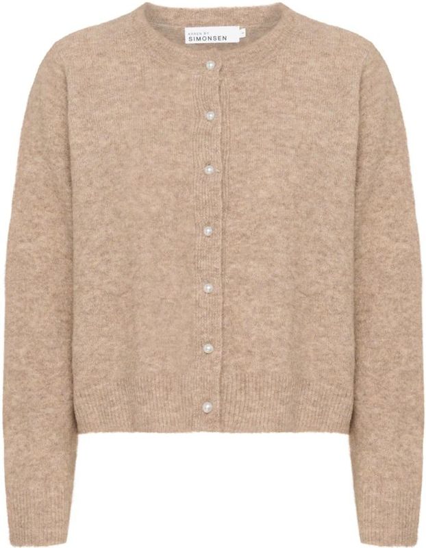 Karen by Simonsen - KBNoabelle Plain Cardigan - Vest - Bruin