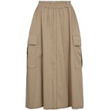 MOS Mosh - Mmdahlia Bari Skirt - A-lijnrok - Bruin - Katoen