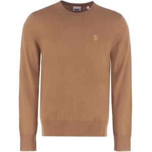 Burberry, Heren, Truien, Bruin, Maat: XL Kasjmier,