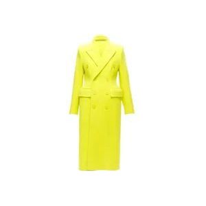 Balenciaga Wool outerwear , Yellow , Dames , Maat: XS