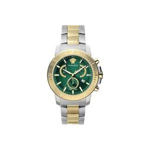 Versace Urban Sporty Chronograph Watch Green Sunray , Yellow , Heren , Maat: ONE Size