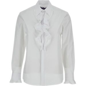 Ralph Lauren, Dames, Blouses & Shirts, Wit, Maat: S
