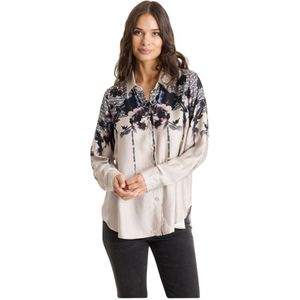 IN Front, Dames, Blouses & Shirts, Veelkleurig, Maat: M Viscose,
