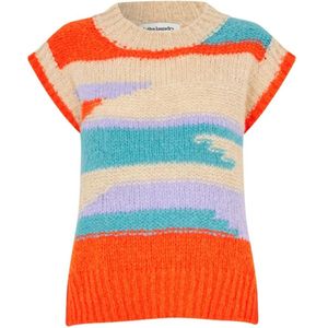 Lollys Laundry, Dames, Truien, Veelkleurig, Maat: XS Wol,