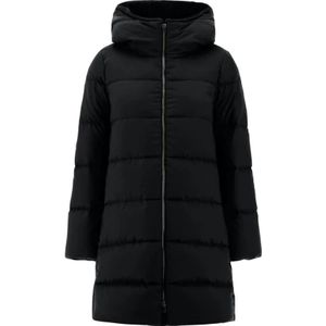 Herno, Dames, Jassen, Zwart, Maat: L Poliester,