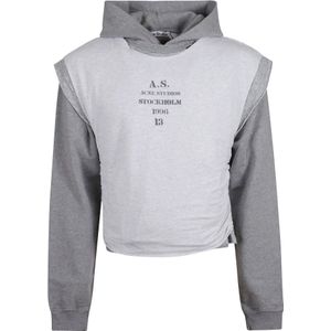 Acne Studios, Heren, Sweatshirts & Hoodies, Grijs, Maat: L