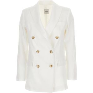Plain, Dames, Jassen, Wit, Maat: L Linnen,