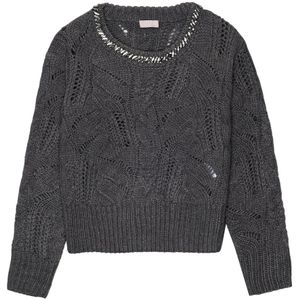 Liu Jo, Dames, Truien, Grijs, Maat: M Wol,