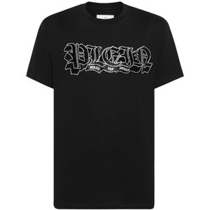 Philipp Plein, Heren, Tops, Zwart, Maat: 2XL Katoen,