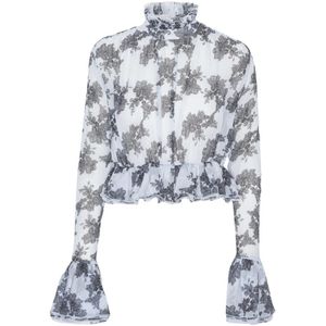 Rotate Birger Christensen, Dames, Blouses & Shirts, Veelkleurig, Maat: S Chiffon,