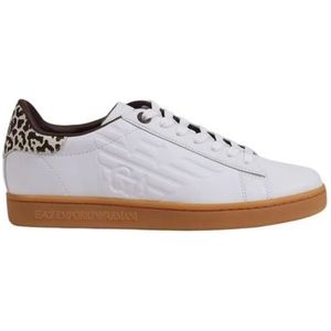 Emporio Armani Ea7 - Sneakers - Beige - Leer - Verhoogd Logo
