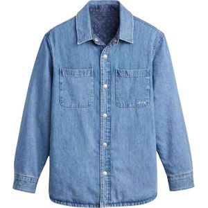 Levi's - Bryant Padded - Overhemd - Blauw - 100% Katoen, Gevoerd, Omkeerbaar