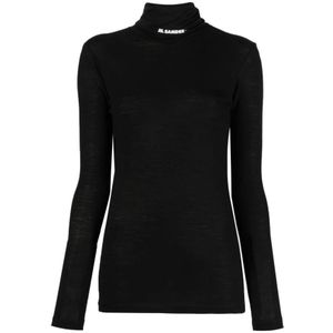 Jil Sander, Dames, Tops, Zwart, Maat: M