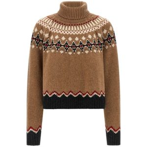 Alanui, Dames, Truien, Beige, Maat: M Wol,