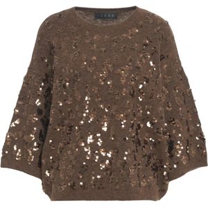 Kaos, Dames, Truien, Bruin, Maat: L Wol,