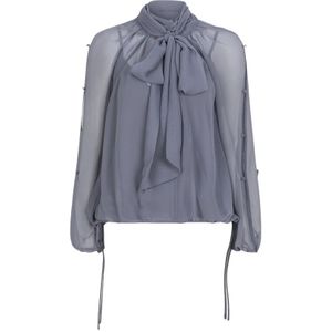 Dante 6, Dames, Blouses & Shirts, Grijs, Maat: M Chiffon,