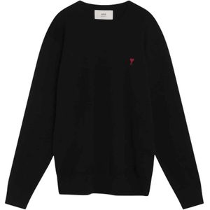 Ami Paris, Heren, Sweatshirts & Hoodies, Zwart, Maat: S
