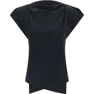 Isabel Marant, Dames, Tops, Zwart, Maat: XS Katoen,