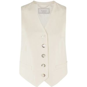 Peserico, Dames, Jassen, Beige, Maat: L Viscose,