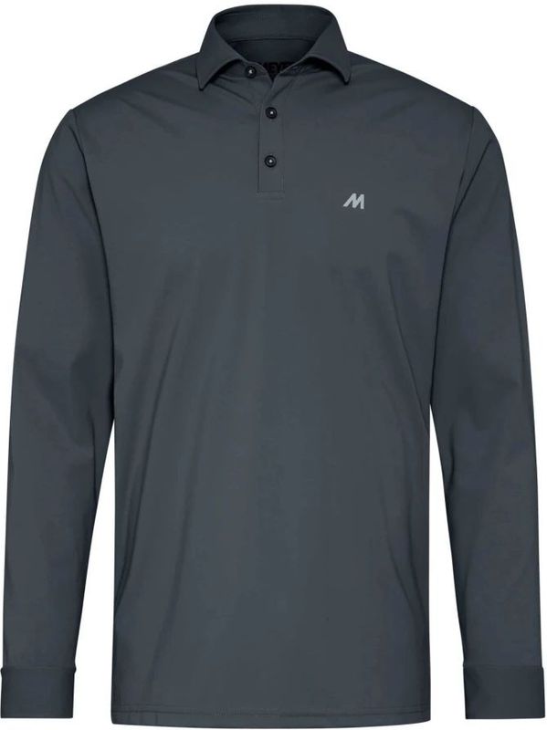 Meyer - Bryson Polo Shirt - Grijs - Heren - Lange Mouwen
