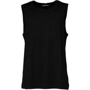 Dolce & Gabbana, Heren, Tops, Zwart, Maat: XS