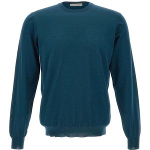 Filippo De Laurentiis, Heren, Truien, Blauw, Maat: M Wol,