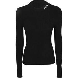 Msgm, Dames, Truien, Zwart, Maat: XS Viscose,