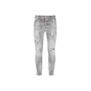 Dsquared2 Stretch Denim Skater Jeans , Gray , Heren , Maat: M