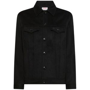 Sun68, Heren, Jassen, Zwart, Maat: S