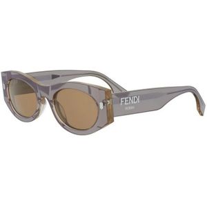 Fendi, Dames, Accessoires, Bruin, Maat: 52 MM Polyamide,