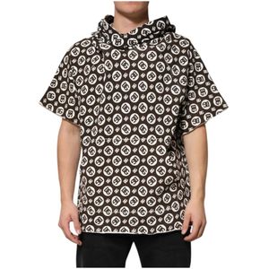 Dolce & Gabbana, Heren, Sweatshirts & Hoodies, Bruin, Maat: XL Katoen,