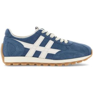 Hogan Denim Sneakers , Blue , Dames , Maat: 37 EU