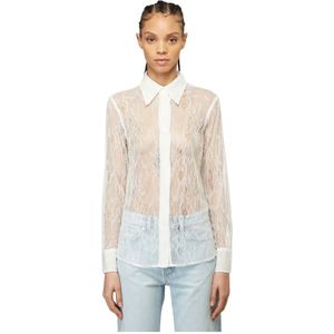 Our Legacy, Dames, Blouses & Shirts, Wit, Maat: S Polyamide,