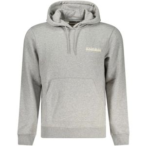Napapijri - Grijze Hoodie - Heren - Katoen