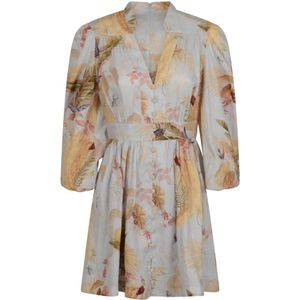 Zimmermann, Dames, Jurken, Veelkleurig, Maat: S Linnen,