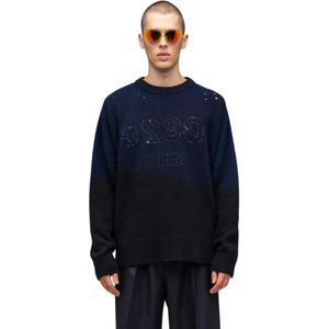 032c, Heren, Truien, Blauw, Maat: L Wol,