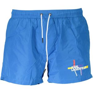 Karl Lagerfeld, Heren, Badkleding, Blauw, Maat: S