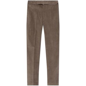 Officine Générale, Heren, Broeken, Beige, Maat: XL Leer,