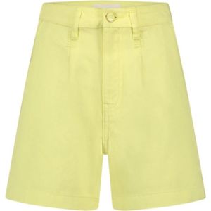 Fabienne Chapot, Dames, Korte broeken, Geel, Maat: XS Katoen,