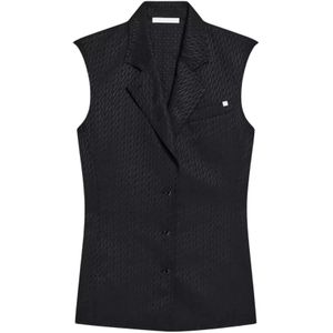 Helmut Lang, Dames, Jassen, Zwart, Maat: 2XS Wol,