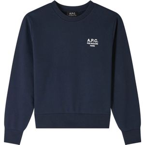 A.p.c. - Navy Blauwe Sweater - Biologisch Katoen - Dames