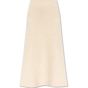 By Malene Birger, Dames, Rokken, Beige, Maat: L Wol,