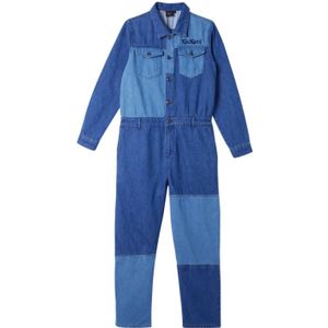 Kickers, Dames, Jumpsuits & Playsuits, Blauw, Maat: S Katoen,