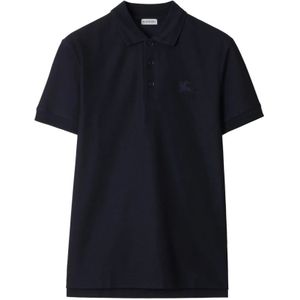 Burberry, Heren, Tops, Blauw, Maat: M Katoen,