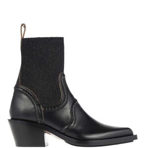 Chloé, Dames, Schoenen, Zwart, Maat: 38 EU Leer,