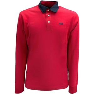 La Martina, Heren, Tops, Rood, Maat: M Piqué,